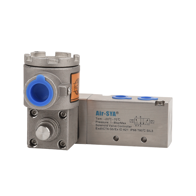 Explosion proof C-class flame-proof pilot-operated typestainless steel pipe connection solenoid valve AS60-D